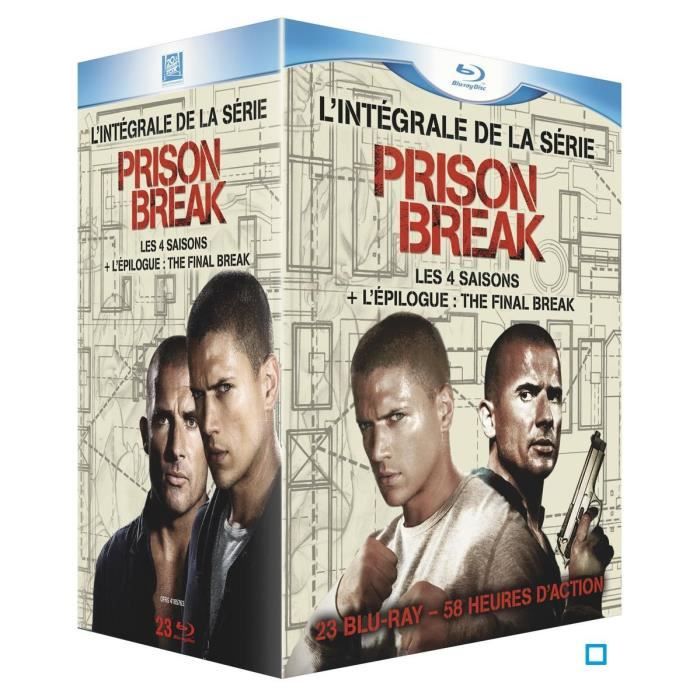 BluRay Coffret prison break saison 1 à 4 ; f... Cdiscount DVD