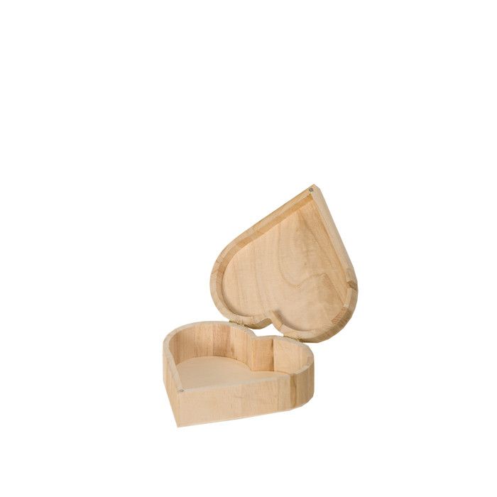 ARTEMIO Boîte à Bijou* Cœur Bois à Décorer 17 cm