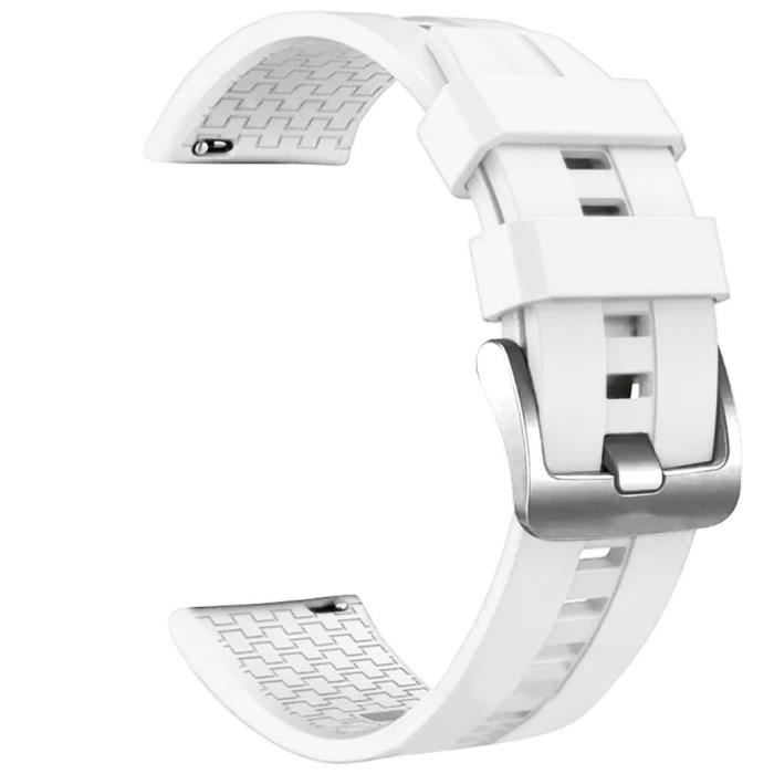 bracelet de montre vendu seul Bracelet de montre de silicone de sport de rechange pour Huawei Watch GT2 46mm FQQ90920107WH_non