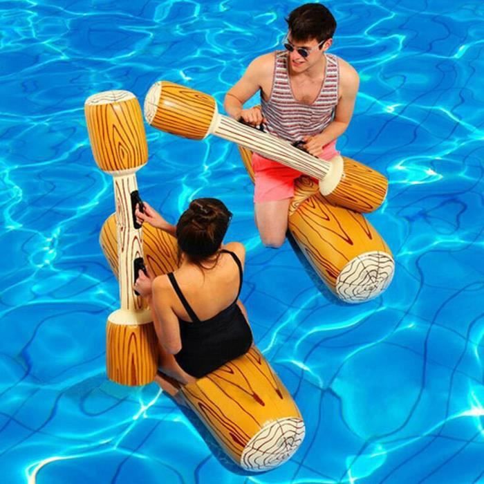 Bâton gonflable de bûche de bain à double battement gonflable en plein air piscine d'été_You*140