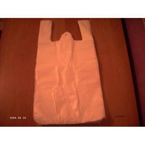 LOT 2000 SACS BRETELLE PLASTIQUE SACHET BLANC 26*45cm