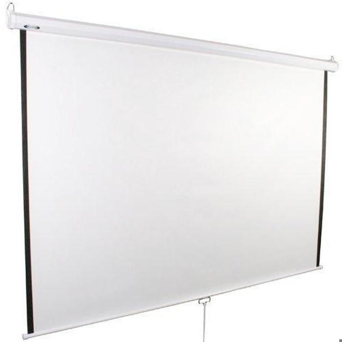 Écran de projection vidéoprojecteur enroulable 98,4 pouces 178x178cm 0601002