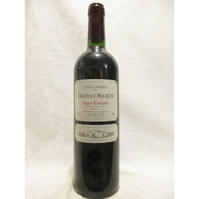 saint-estèphe château martin cuvée la peseille rouge 2012 - bordeaux