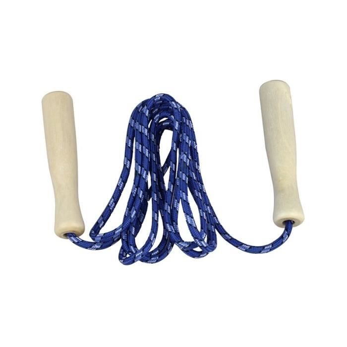 SODIAL(R) saut à sauter corde Fitness exercice vitesse à sauter avec poignées en bois - Modèle: Yellow - HSJSTSA10376