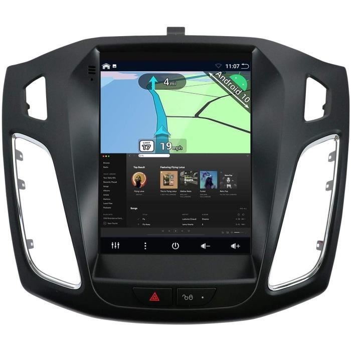 YUNTX Android 10 Autoradio Compatible avec Ford Focus (2010-2013) - GPS 2 Din - 2G32G - Caméra arrière & Canbus G148