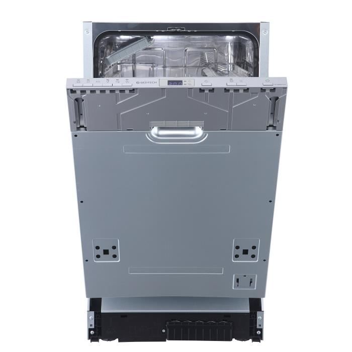 GEDTECH - Lave vaisselle encastrable GLV649FULL - 9 couverts - 49 dB - Départ différé