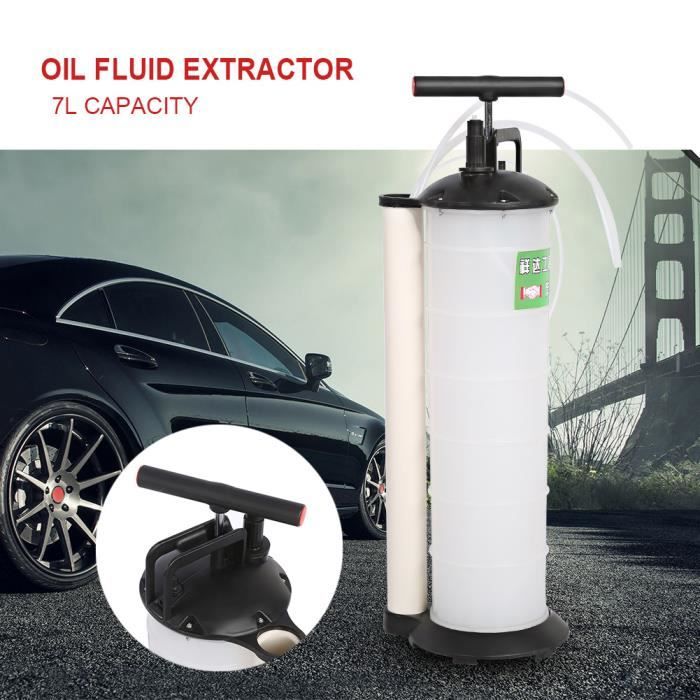 Pompe d aspiration de liquide vidange huile moteur 7L Kit de vidange moteur pompe aspiration huile liquide manuelle machine -RAI