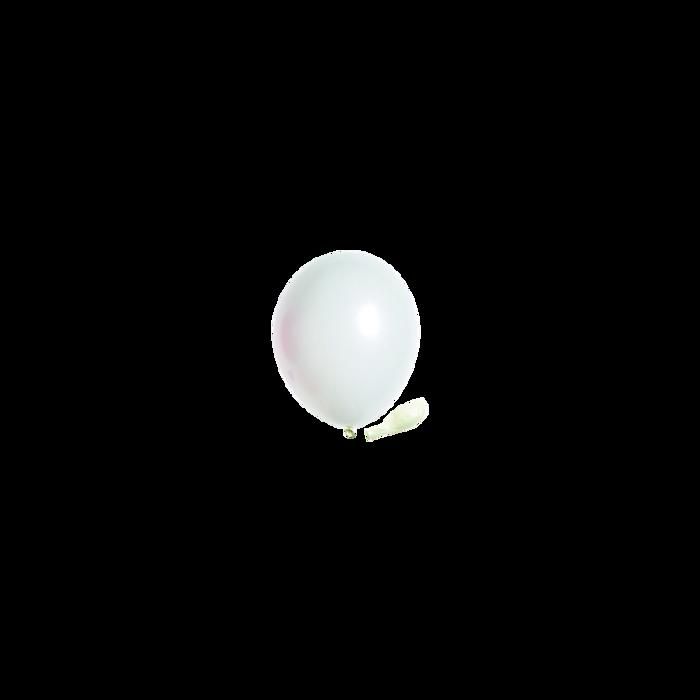 Ballon blanc en latex naturel de fabrication française de 15 cm (x25) REF/44256