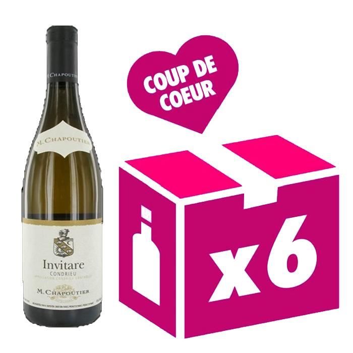 Condrieu Invitare vin blanc 6x75cl Chapoutier