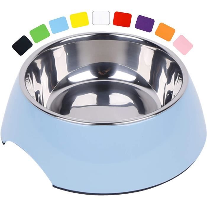 Gamelle pour animaux de compagnie antidérapante, plusieurs tailles de couleurs pour les petits chiens de grande taille.