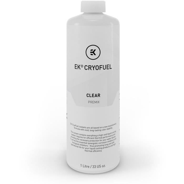 EK Water Blocks EK-CryoFuel 1000 mL (transparent) - Liquide pour watercooling - 1 litre - Transparent ( Catégorie : Watercooling )