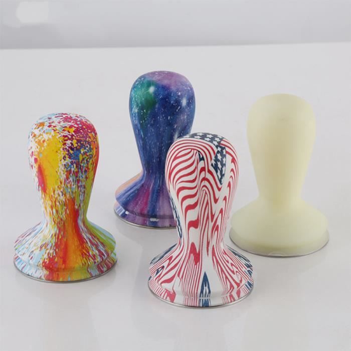 Silicone Espresso Powder Pressing Hammer Color Painting Coffee Tamper Professional Accessories (Cream) TUBE ELECTRONIQUE