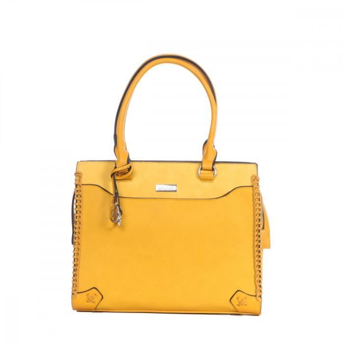 Sac ?� main Jaune Femme Georges Rech Rosa - Cdiscount Bagagerie - Maroquinerie