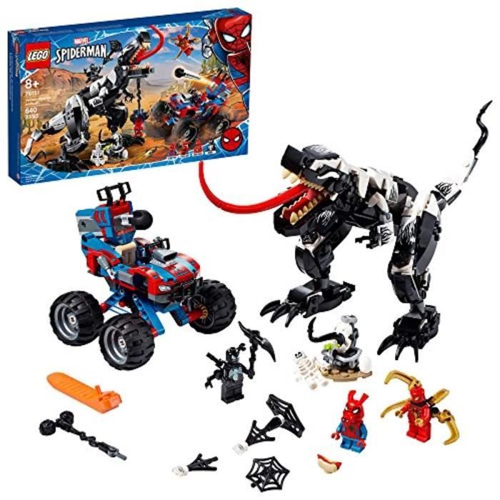 Jeu D'Assemblage VHKXW Marvel SpiderMan Venomosaurus Ambush 76151 Jouet de construction avec figurines de super-héros Cadeau de vac