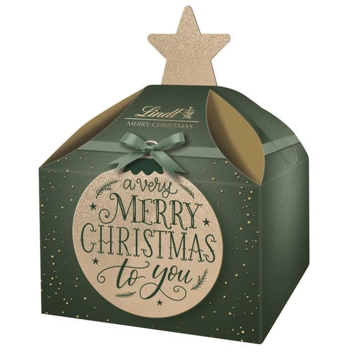 2x Lindt Pralines Calligraphie Cube Noël 58g