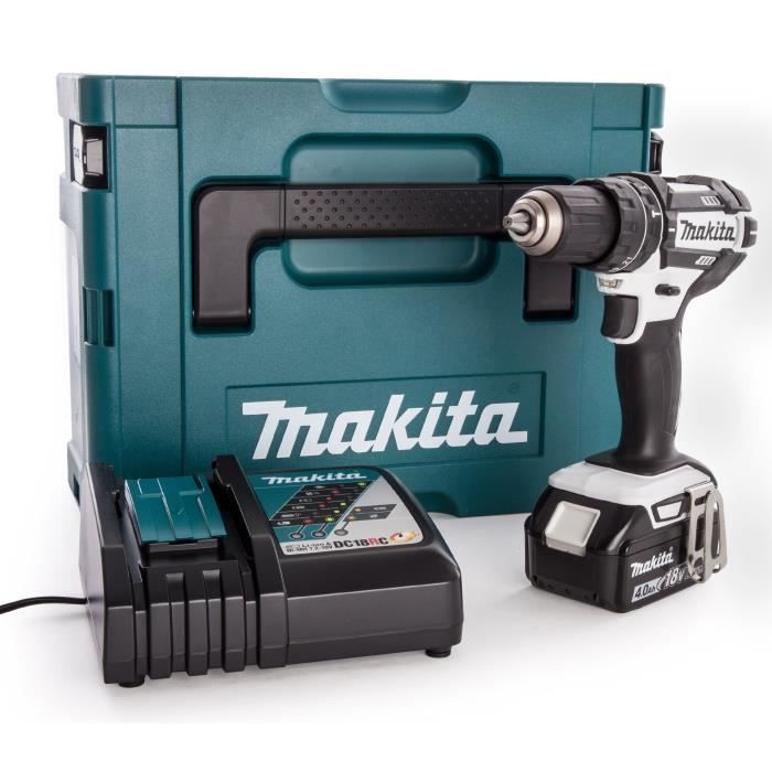 Makita Batterie coup électrique dhp484rtj 18 V 2 batteries 5,0ah Chargeur MAKPAC