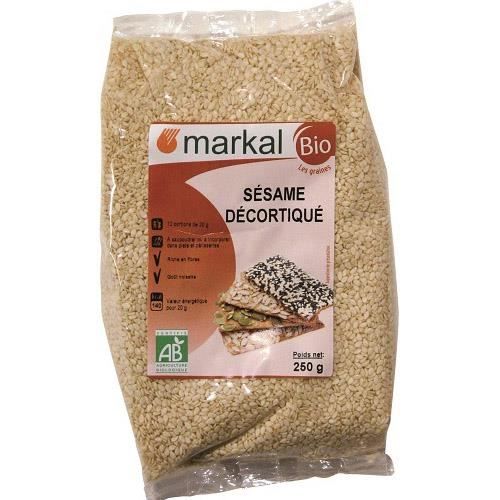 Graines de Sésame Blond Décortiqué Bio