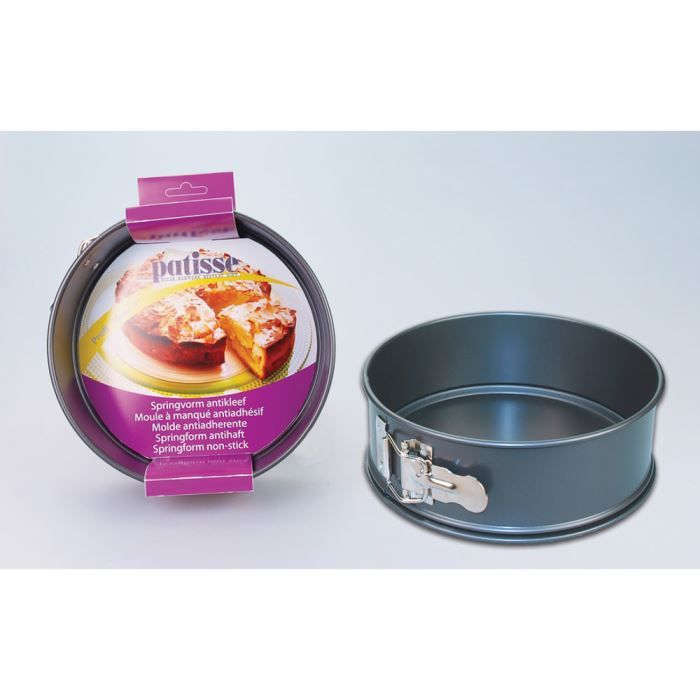 PATISSE Moule à manqué avec charnière antiadhésif en acier revêtu - Ø 26 cm - Gris foncé