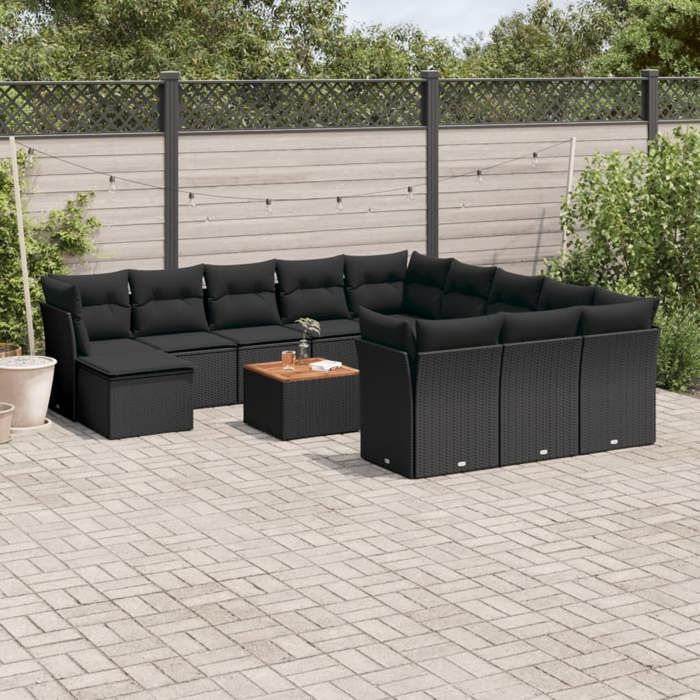 Salon de jardin VIDAXL 13 pcs Coussins