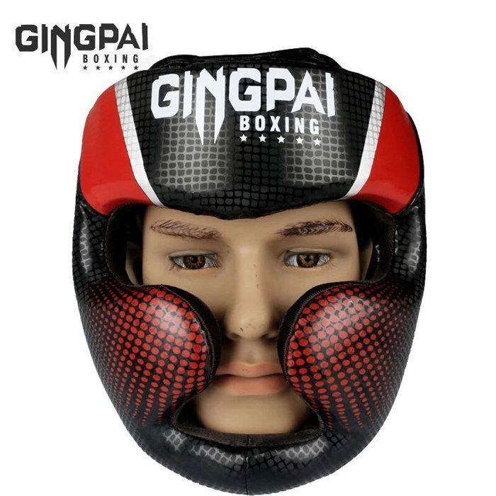 Casque De Boxe Enfant WIYETY - Taille Réglable - Protection Cuir Synthétique - Pour MMA, Boxe, Kickboxing