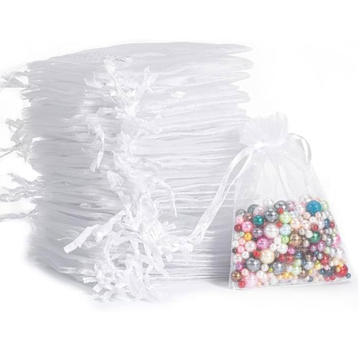 Lot De 100 Pochettes Cadeau En Papier Gris Clair 7x12 Cm - Pour Bijoux Et Petits Objets - Neuf