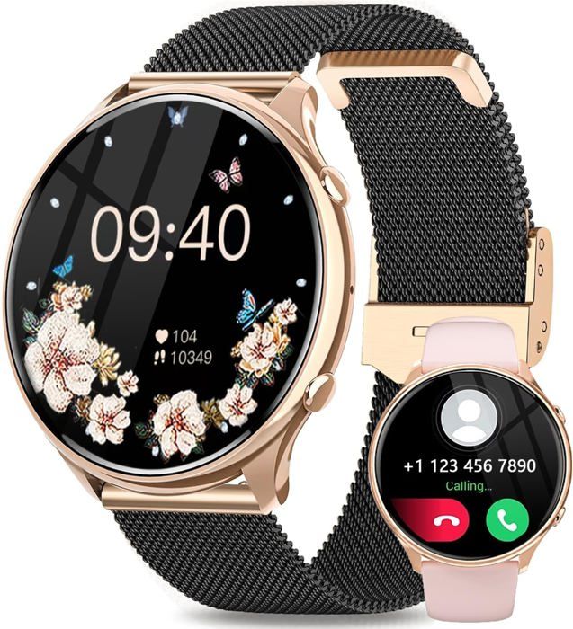 Montre Connectée Homme Femme 1.32" AMOLED Appel Bluetooth Always-on - 120 Sports SpO2