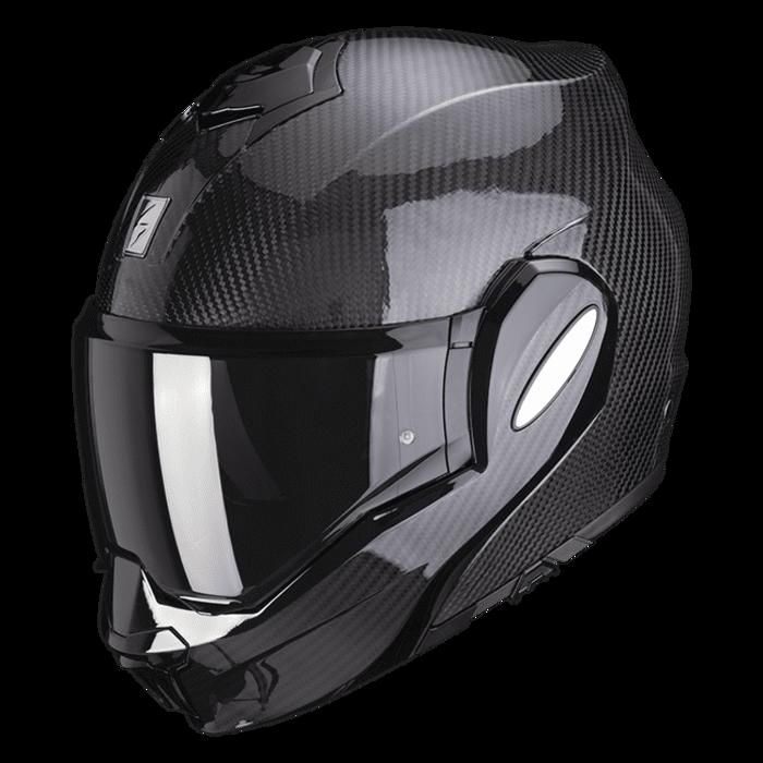 SCORPION EXO-Tech Solid – Casque Moto Modulaire Flip-Back Noir Mat XL – Confort & Sécurité