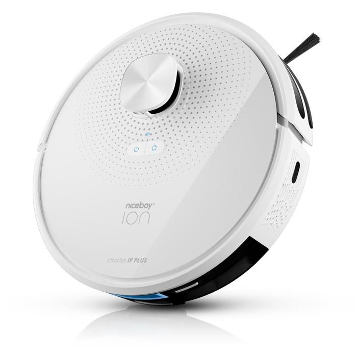 Aspirateur Robot - NICEBOY - ION Charles i9 Plus - Blanc - Filtre HEPA H13 - Navigation LiDAR - Niceboy