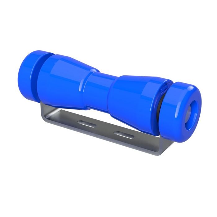 Remorque Rouleau De Quille En Polyuréthane Avec Support Y Compris Les Embouts Galvanisé 250 Mm (+ EC) Rouge - Sport