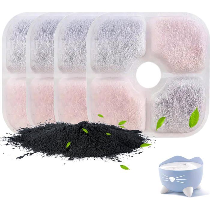 4 filtres triple filtration compatibles fontaine Pixi/Catit pour chat