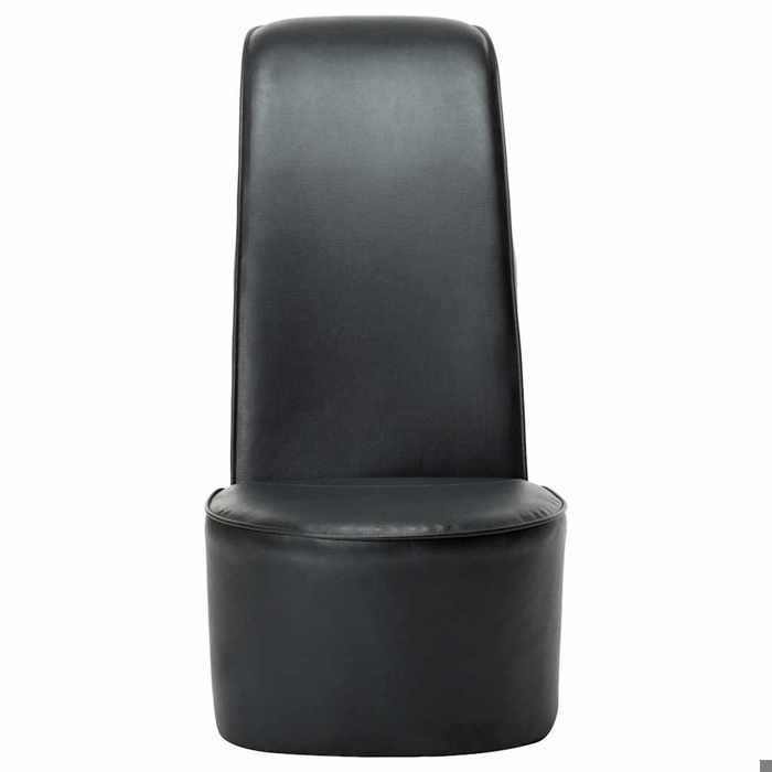 TOP 2026 Chaise Relax - 1 place Fauteuil - en forme de chaussure à talon haut - noir similicuir - 43x82.5x85.5 cm FF4711