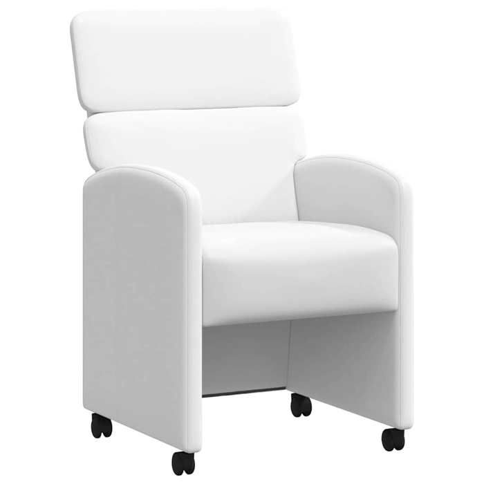 SOLDES DHIVER® Chaises de Salle à Manger avec Roues avec des roues ensemble de 2 - Chaises de Cuisine Max charge 110kg 58 x 6