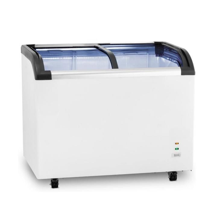 Congélateur coffre 273L - vitre bombée - -18°C - 3 paniers - LED intérieur - serrure - 230V - Pesage Mb