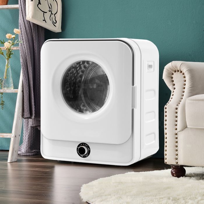 Sèche-linge à évacuation-3 kg Acier Inoxydable 5 Programmes 49x43x59cm - Dantef