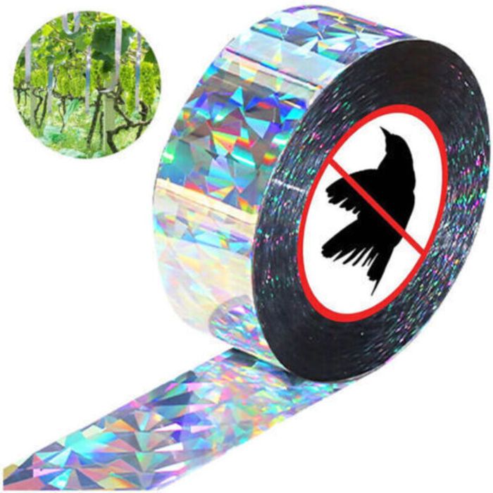 Ruban Repulsif pour Oiseaux Anti Pigeon Effaroucheur doiseaux Répulsif Oiseaux Bande Épouvantail