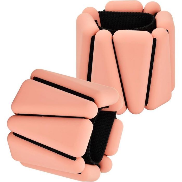 2 Pcs Poids pour Poignet et Cheville Réglables Bracelet Poids Fitness pour Femmes Hommes Enfants Poids Bras Jambes en Silicone
