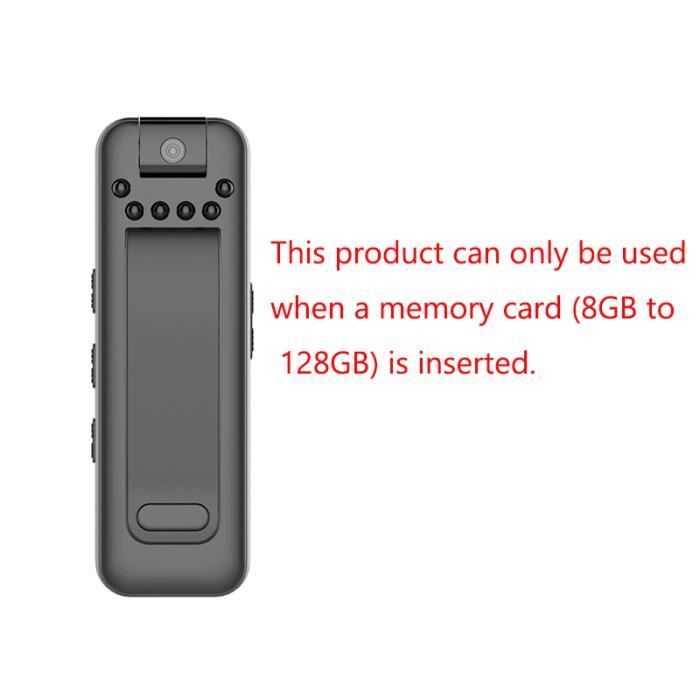 Caméra Miniature,Mini Caméra De Corps WiFi HD 1080P, Caméscope Vidéo