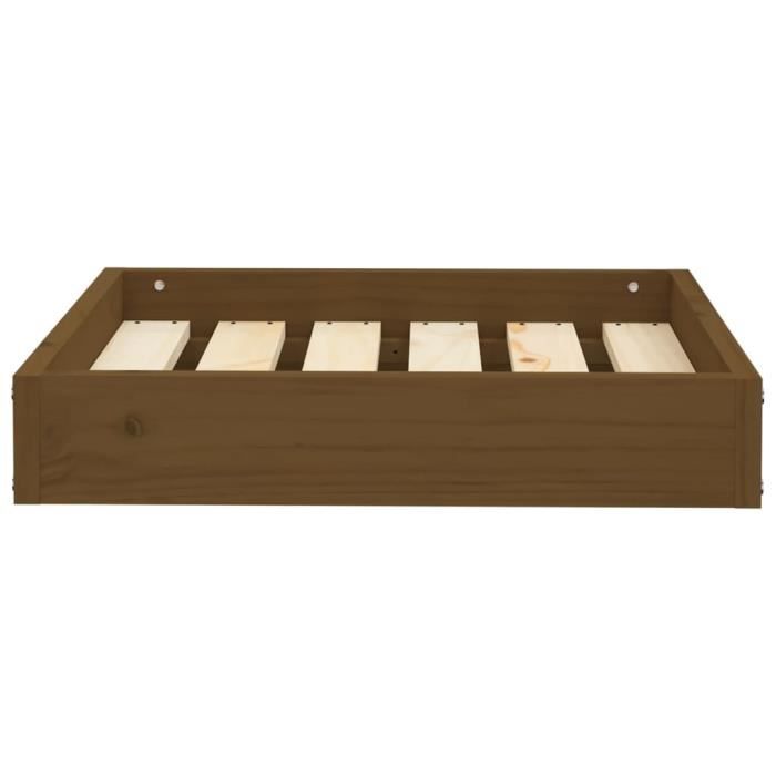 Meilleurs prix pour Akozon Lit pour chien Marron miel 51,5x44x9 cm Bois de pin solide - 7891463508607