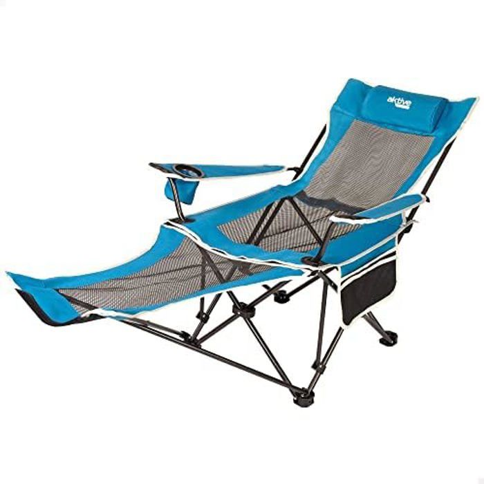 AKTIVE Taburete pliable camping extrarresistente 150 kg c/asa transporte 39x27x23 cm AKTIVE Taburete pliable camping extrarresistente 150 kg c/asa transporte 39x27x23 cm