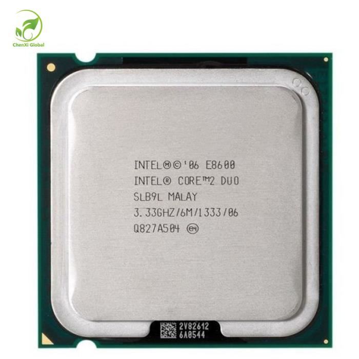 Achat Processeur PC Intel Core 2 Duo E8600 Processeur 3.33 Ghz 6 M 1333 MHz Socket 775 CPU pas cher