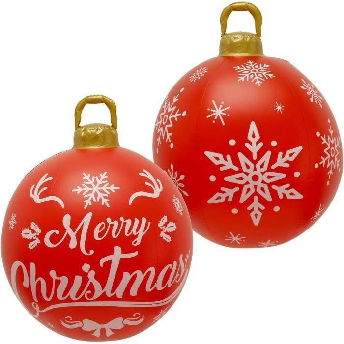 Grandes Boules De Noël Décoratives - 19 Pouces (environ 48 Cm) - Couleur Rose - Neuf