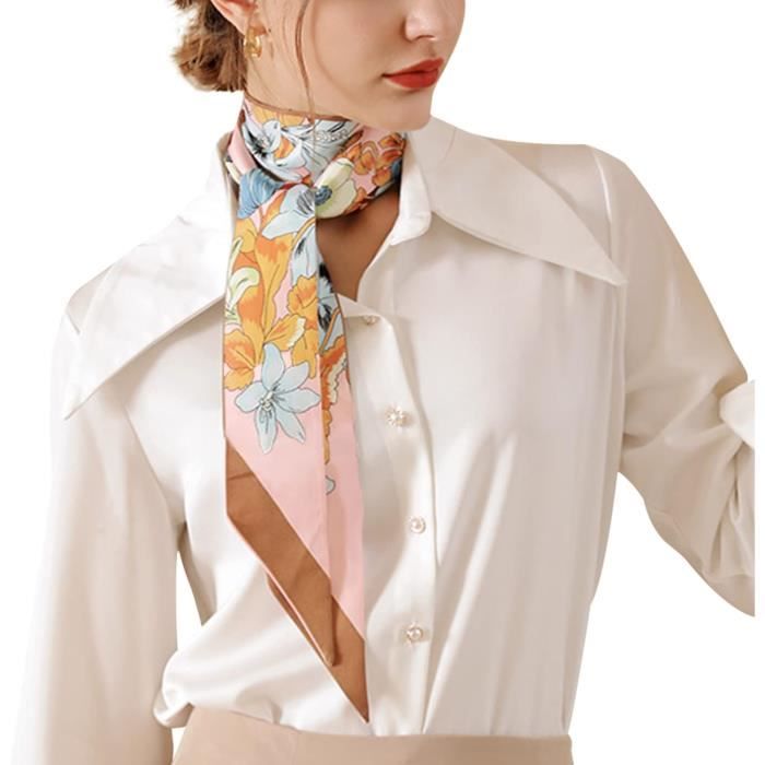 Femme Fille Soie Artificielle Longue Et Fine Foulard Foulard A Cravate Elegante Doux Foulard Pour Cheveux Serre Tete Bandeau J17748 Cdiscount Pret a Porter