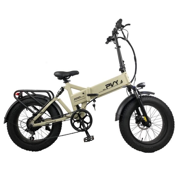 Vélo Électrique Pliant PVY Z20 Plus, Gros Pneus 20 * 4,0 Pouces, Moteur 1000 W, Vitesse 50 km/h, Batterie 16,5 Ah, Autonomie 80-120