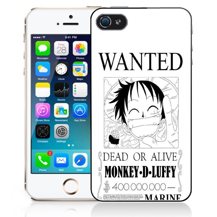 Coque pour iPhone 5C one piece wanted luffy