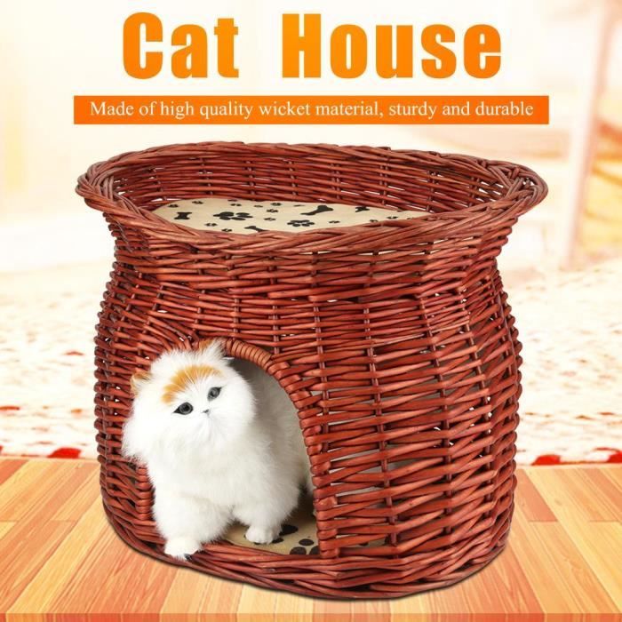 Niche Pour Chat Chien En Osier Avec Coussin Maison Chat Cdiscount Animalerie Niche Pour Chat Chien En Osier Avec Coussin Maison Chat Cdiscount Animalerie