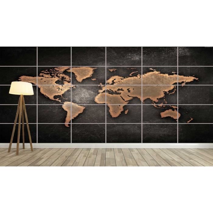 WORLD MAP CARTE DU MONDE  XXL Poster Home Deco Salon 252cmX150 