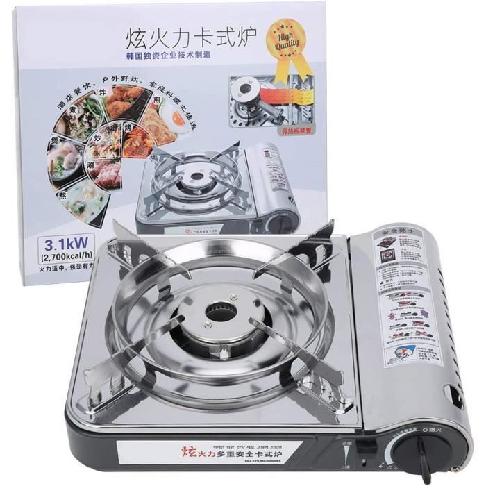 Goplus Réchaud de camping en plein air, cuisinière à gaz propane à brûleur unique avec pieds Goplus Réchaud de camping en plein air, cuisinière à gaz propane à brûleur unique avec pieds
