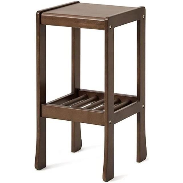Étagère Suspendue 2 Niveaux COPREE En Bambou Et Fer - Pour Pots De Fleurs - Intérieur/extérieur - 27,4 X 11,4 X 50,4 Cm