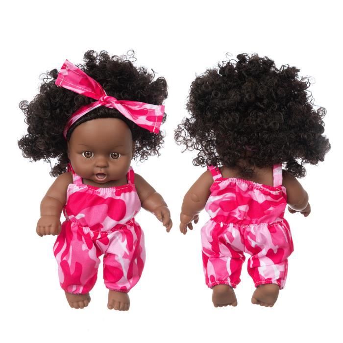 Bebe Noir Africain Noir Mignon Boucle Noir Jouet De Bebe En Vinyle De 8 Pouces F1218 Cdiscount Jeux Jouets