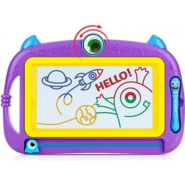 Ardoise Magiques Enfant 2 Ans Jouet Dessin Magnetique 4 Couleurs Tableau De Magnetique Effacable Avec 2 Stylo Ardoises De Gribouill Cdiscount Jeux Jouets